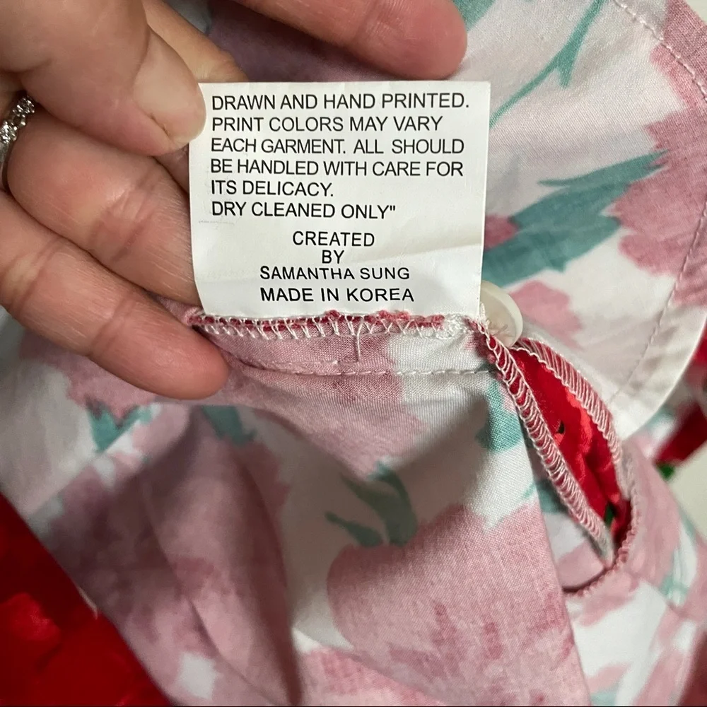 Samanta Sung Gigi Dress Shirt Collar Sleeveless